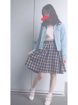「axes femme（アクシーズファム）のアイテム（その他シューズ）」を使った、さやめろ♡さん（レディース・155cm）の春コーディネート