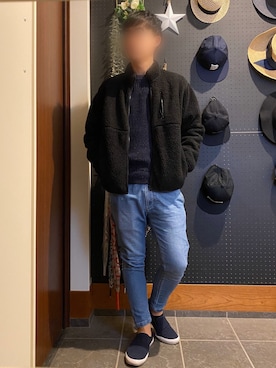 「アイテム（ブルゾン）」を使った、ひかるさん（メンズ・166cm・30代）の冬コーディネート