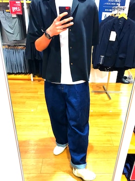 「MoonStar（ムーンスター）の＜MOONSTAR＞ LOW BASKET/スニーカー（スニーカー、ベージュ系）」を使った、kumitaさん（メンズ・180cm）の夏コーディネート