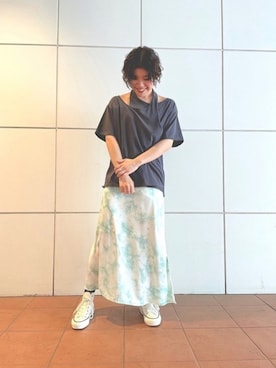 「CONVERSE TOKYO（コンバーストウキョウ）のアイテム」を使った、Kiriさん（レディース・155cm）の春コーディネート