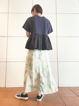 「CONVERSE TOKYO（コンバーストウキョウ）のアイテム」を使った、Kiriさん（レディース・155cm）の春コーディネート