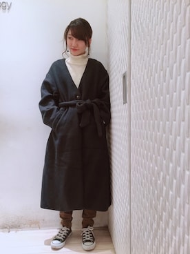 Ayanaさん（レディース・156cm）の冬コーディネート