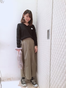 Ayanaさん（レディース・156cm）の冬コーディネート