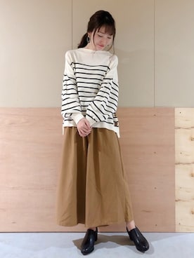 「スカーチョ」｜Ayanaさん（レディース・156cm）の秋コーディネート
