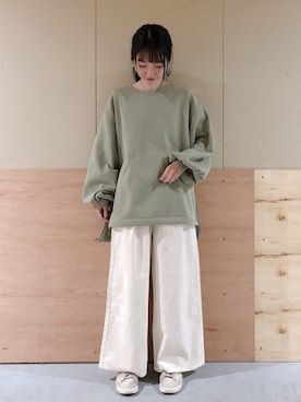 「裏起毛」｜Ayanaさん（レディース・156cm）の秋コーディネート