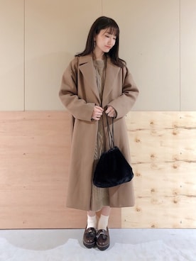 Ayanaさん（レディース・156cm）の冬コーディネート