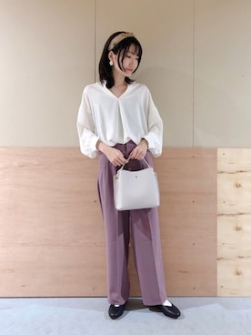 「アイテム（その他ヘアアクセサリー）」を使った、Ayanaさん（レディース・156cm）の冬コーディネート