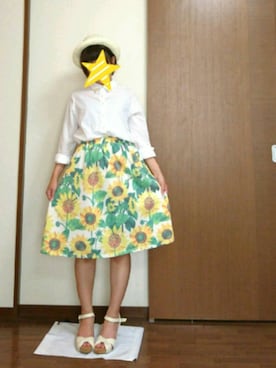 「アイテム（スカート）」を使った、うめぼしさん（レディース・152cm）の夏コーディネート