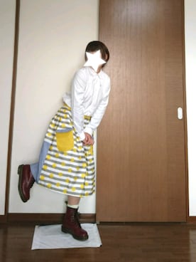「NIRAME.CO（ニラメッコ）のアイテム（スカート）」を使った、うめぼしさん（レディース・152cm）の秋コーディネート