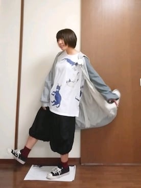 「アイテム（ブローチ/コサージュ、ホワイト系）」を使った、うめぼしさん（レディース・152cm）の春コーディネート