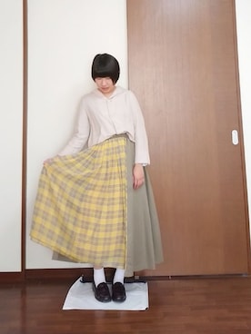 「POU DOU DOU（プードゥドゥ）のアイテム（その他アウター）」を使った、うめぼしさん（レディース・152cm）の春コーディネート
