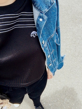 「GRL（グレイル）のアイテム（デニムジャケット）」を使った、grichangさん（レディース・156cm）の夏コーディネート