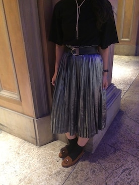 「タッセルシューズ」｜mさん（レディース・159cm）の夏コーディネート
