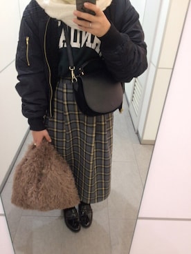 mさん（レディース・159cm）の冬コーディネート