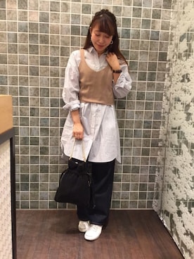 mさん（レディース・159cm）の冬コーディネート