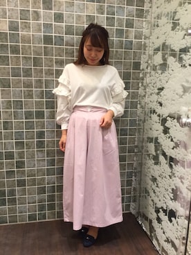 「オリエンタルトラフィック」｜「アイテム（アクセサリー）」を使った、mさん（レディース・159cm）の冬コーディネート