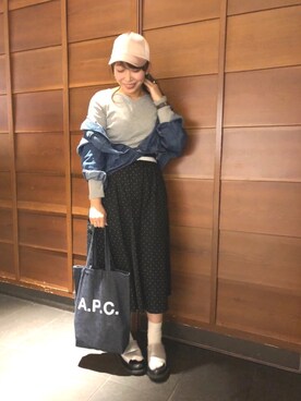 mさん（レディース・159cm）の春コーディネート