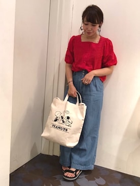 「コットンレース」｜mさん（レディース・159cm）の春コーディネート