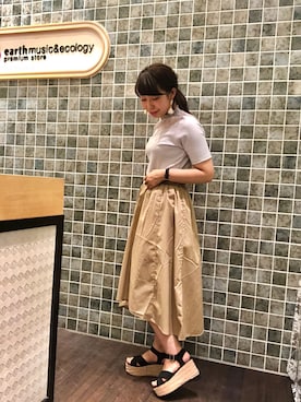 「半袖」｜「アイテム（その他）」を使った、mさん（レディース・159cm）の春コーディネート