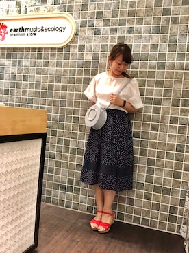 「オリエンタルトラフィック」｜「アイテム（チュニック）」を使った、mさん（レディース・159cm）の春コーディネート