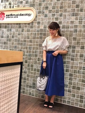「スカーチョ」｜「アイテム（その他）」を使った、mさん（レディース・159cm）の夏コーディネート