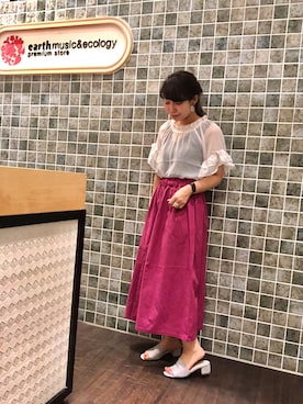 「スカーチョ」｜「アイテム（その他）」を使った、mさん（レディース・159cm）の夏コーディネート