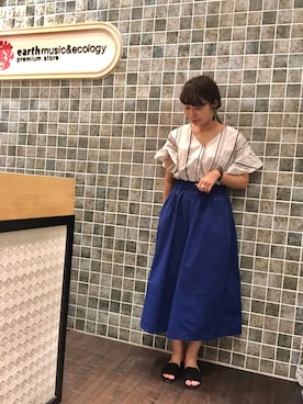 「スカーチョ」｜「アイテム（その他）」を使った、mさん（レディース・159cm）の夏コーディネート
