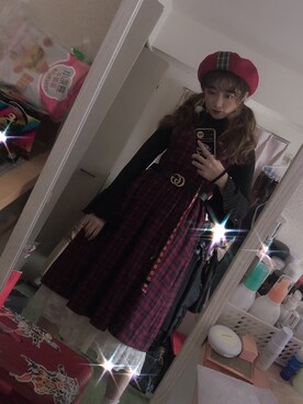 「ONLY（オンリー）のアイテム（トップス）」を使った、佛系表演艺术家さん（レディース・164cm）の冬コーディネート