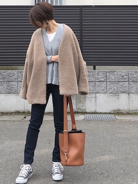 tomoさん（レディース・154cm）の冬コーディネート