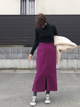 「ハイク」｜tomoさん（レディース・154cm）の冬コーディネート