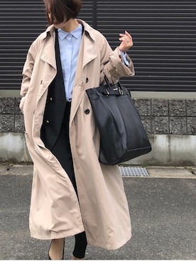「ヤングアンドオルセン」｜「アイテム（ジャケット/アウター）」を使った、tomoさん（レディース・154cm）の冬コーディネート