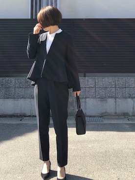 「iT（イット）のアイテム（フォーマルスーツ/小物）」を使った、tomoさん（レディース・154cm）の春コーディネート