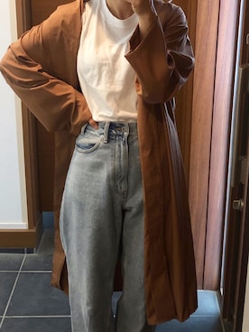 「BIOTOP（ビオトープ）のアイテム（タンクトップ）」を使った、tomoさん（レディース・154cm）の春コーディネート