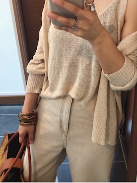 「moussy」｜「アイテム（アンサンブル）」を使った、tomoさん（レディース・154cm）の夏コーディネート