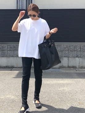 「ヤングアンドオルセン」｜「アイテム（パンツ）」を使った、tomoさん（レディース・154cm）の夏コーディネート
