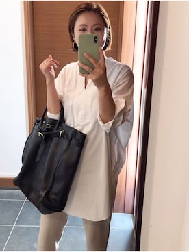 「ヤングアンドオルセン」｜「アイテム（パンツ）」を使った、tomoさん（レディース・154cm）の秋コーディネート