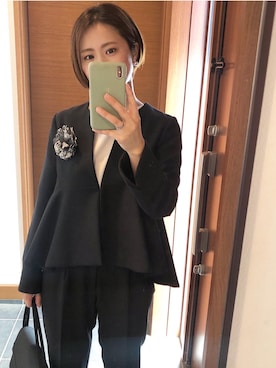 「卒業式コーデ」｜「アイテム（セットアップ）」を使った、tomoさん（レディース・154cm）の春コーディネート