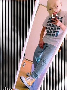 「pointのアイテム（トップス）」を使った、よん。さん（レディース・158cm）の秋コーディネート