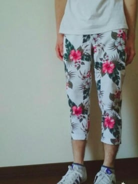 「HALHAM（ハルハム）のアイテム（パンツ）」を使った、ふっちさん（メンズ・170cm）の夏コーディネート