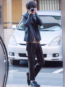 「Lui's（ルイス）のアイテム（ジャケット/アウター）」を使った、げんじさん（メンズ・175cm）の冬コーディネート