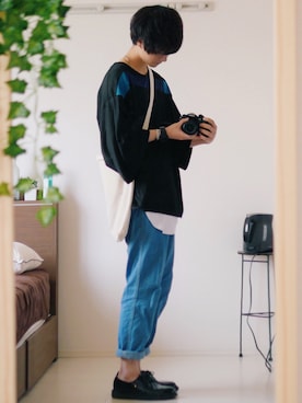 「引っ越しました」｜げんじさん（メンズ・175cm）の春コーディネート