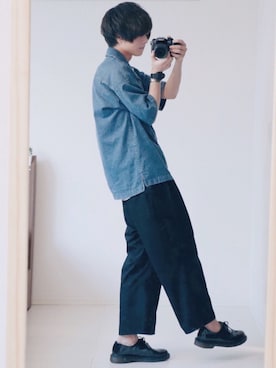 「アイテム（バングル/リストバンド）」を使った、げんじさん（メンズ・175cm・20代）の夏コーディネート