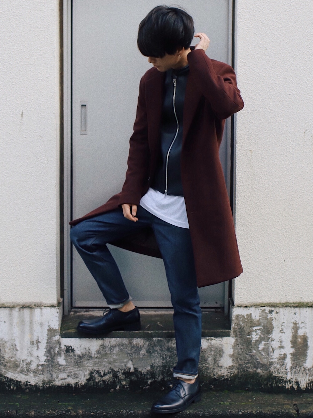 Acne Studios 17AW メルトンコート げんじ｜LIDNMのチェスターコートを