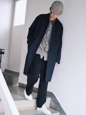 「COMMON PROJECTS（コモンプロジェクト）のアイテム」を使った、げんじさん（メンズ・175cm）の春コーディネート
