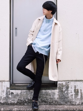 「アイテム（ピアス（両耳用））」を使った、げんじさん（メンズ・175cm・20代）の春コーディネート