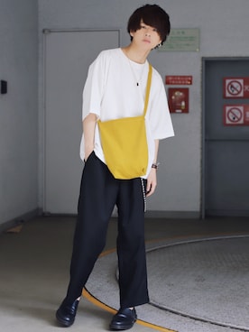 「A.P.C.（アーペーセー）のアイテム（アクセサリー）」を使った、げんじさん（メンズ・175cm）の夏コーディネート