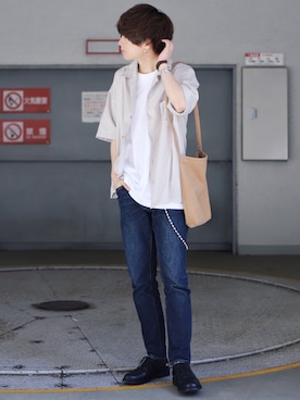 「UNITED ARROWS（ユナイテッドアローズ）のアイテム」を使った、げんじさん（メンズ・175cm）の夏コーディネート