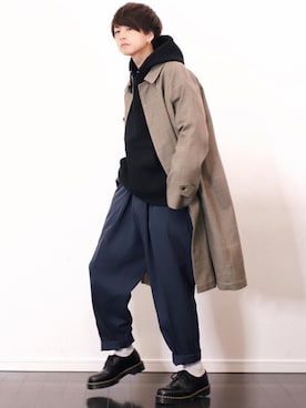 「アイテム（ピアス（両耳用））」を使った、げんじさん（メンズ・175cm・20代）の冬コーディネート