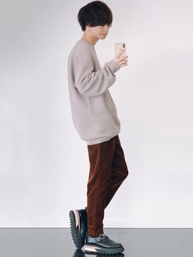 「アイテム（ピアス（両耳用））」を使った、げんじさん（メンズ・175cm・20代）の冬コーディネート
