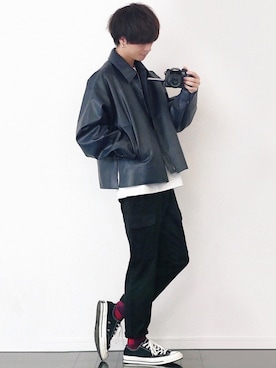 「SOLOSOCKS（ソロソックス）のアイテム」を使った、げんじさん（メンズ・175cm）の春コーディネート